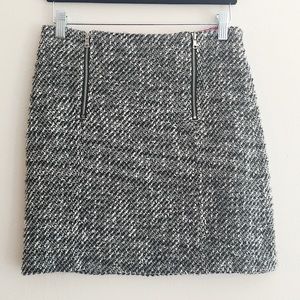 LOFT | Tweed Zipper Mini Skirt